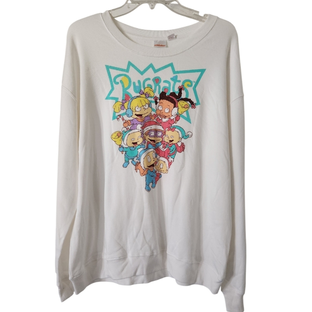 NICKELODEON HOLIDAY RUGRATS CREW-NECK SWEATSHIRT SZ XXL NWT